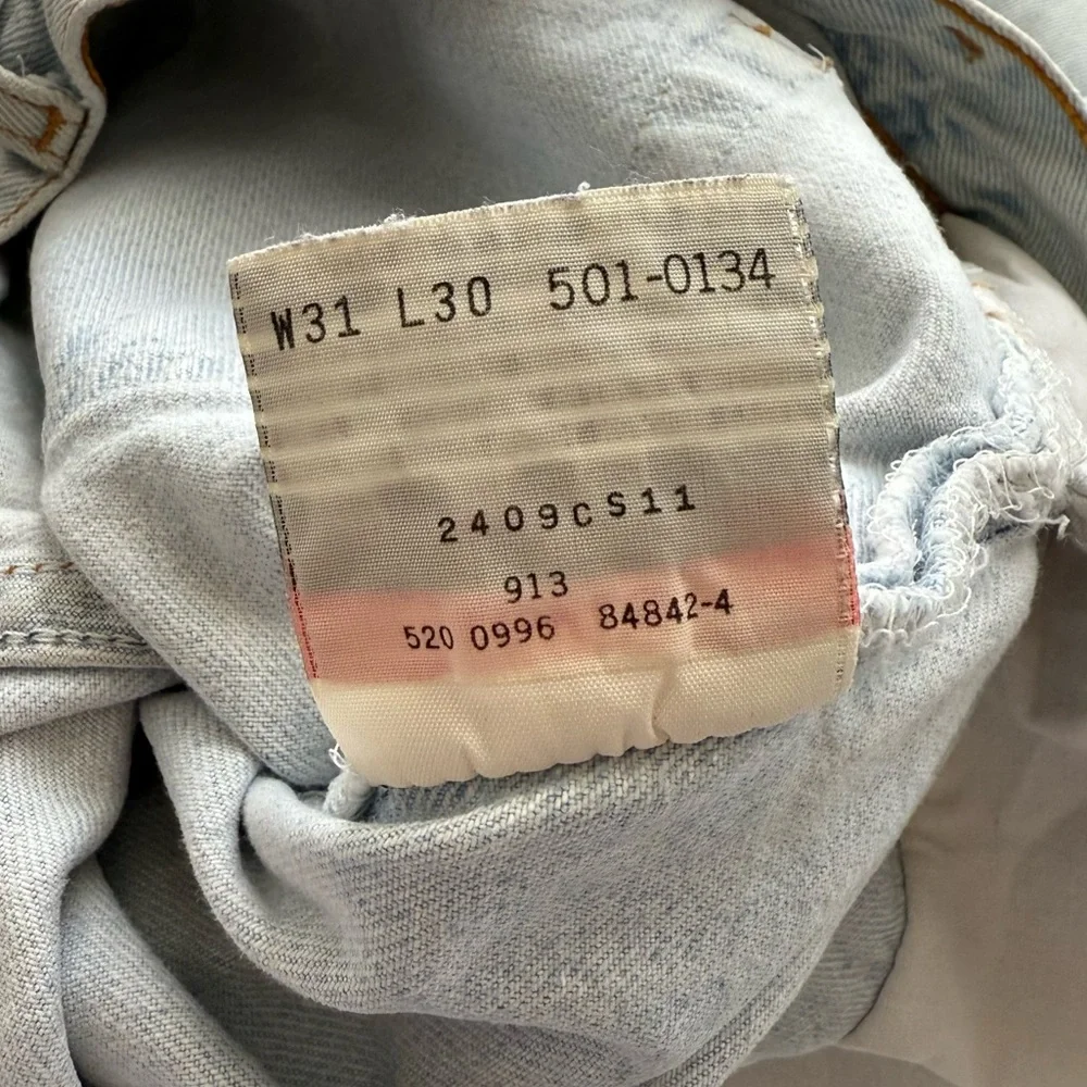 Vintage Levi’s 501 Button Fly Jeans Made in USA Classic Straight Leg